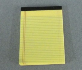 (image for) Yellow Lined Writing Pad - Click Image to Close